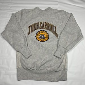 Vintage 80’s John Carroll University Grey Sweatshirt